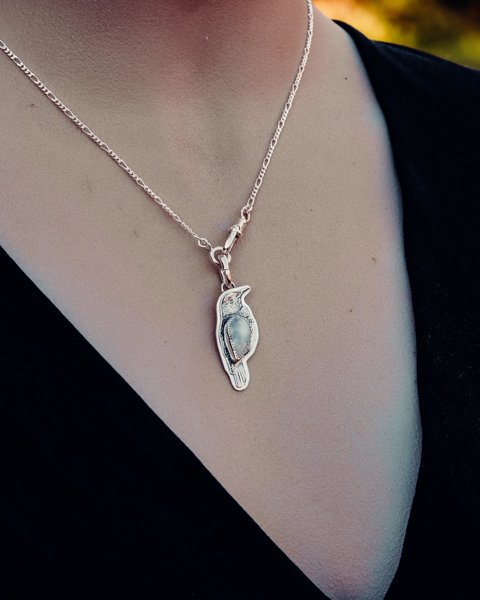 Larimar Tui Necklace - Kowhai and Sage