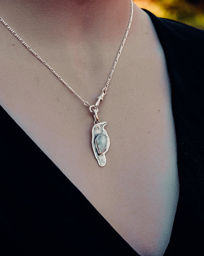 Larimar Tui Necklace - Kowhai and Sage