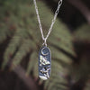 Luna Moth Moonflower Necklace - Kowhai and Sage