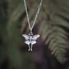 Luna Moth Necklace - Kowhai and Sage