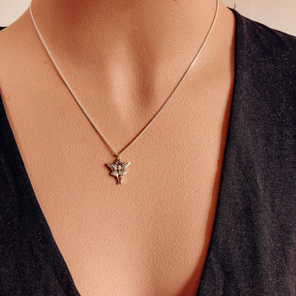 Luna Moth Talisman Necklace - Kowhai and Sage