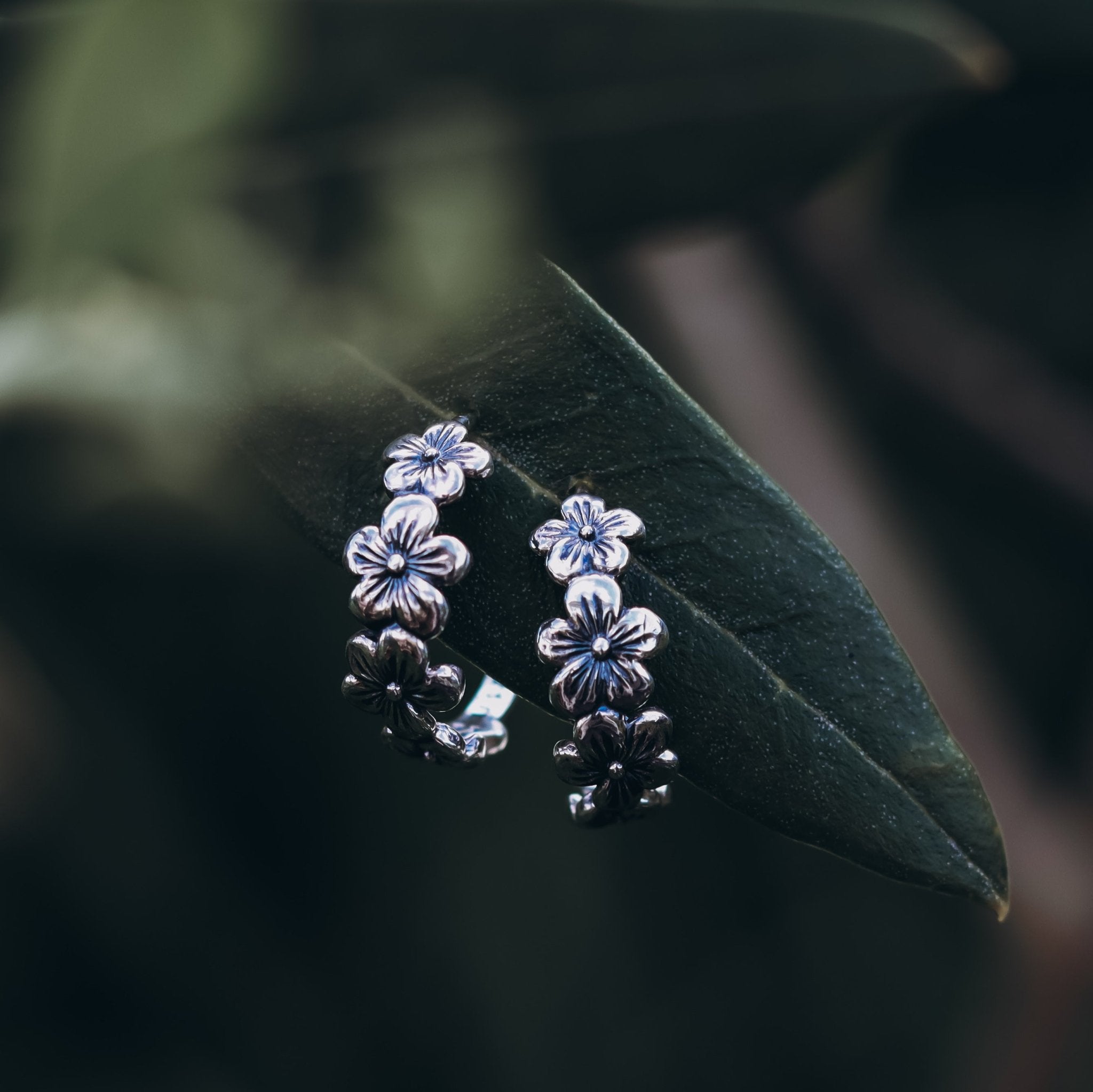 Manuka Blossom Huggie Hoops - Kowhai and Sage