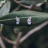 Monarch Butterfly Wing Tiny Stud Earrings - Kowhai and Sage