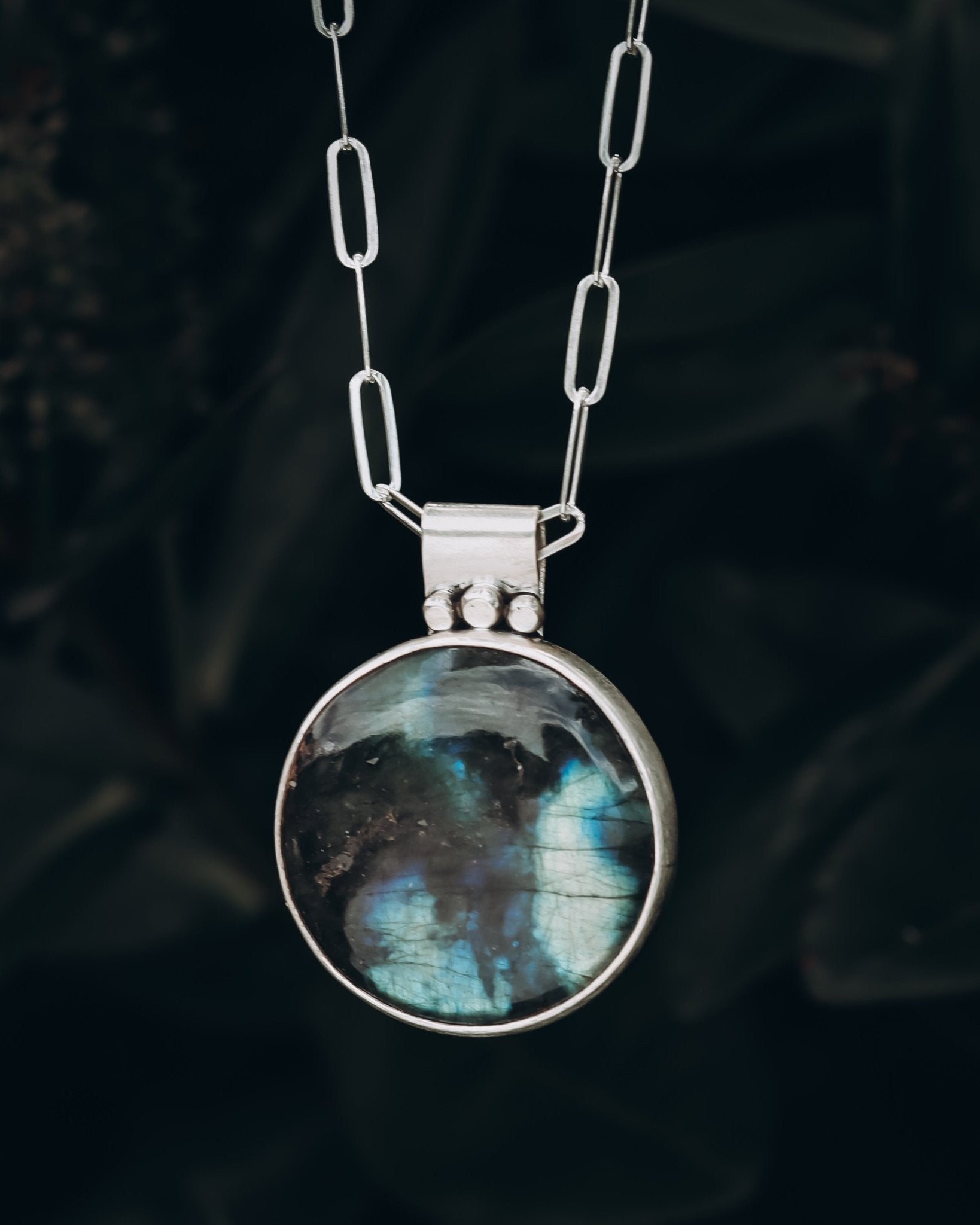 No matter what phase labradorite necklace - Kowhai and Sage