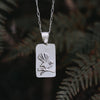 Piwakawaka Fantail Necklace - Kowhai and Sage