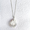 Polished Quartz Necklace - Kowhai and Sage