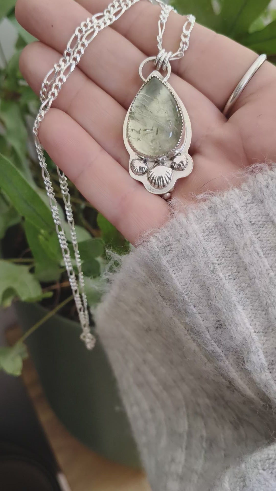 Mermaid Dreams Green Amethyst Necklace