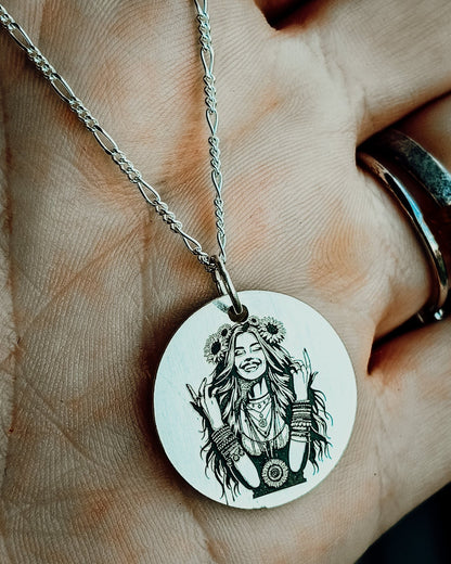 Ray of Sunshine Necklace - Kowhai and Sage