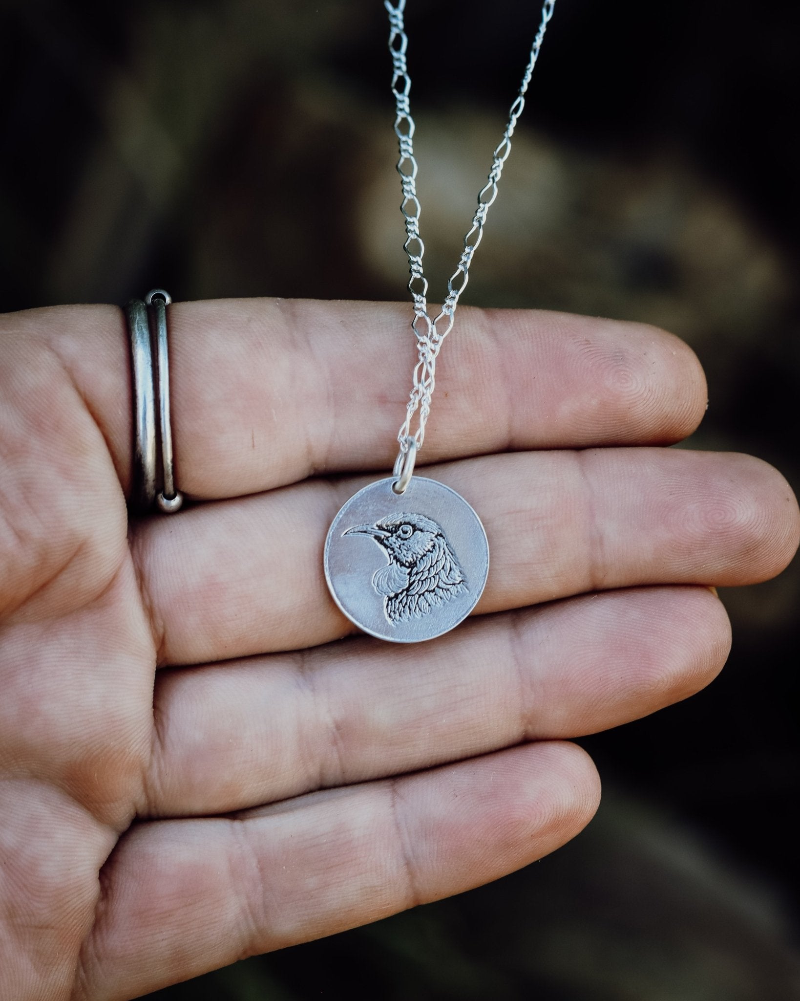 Reversible Tui / Kingfisher Necklace - Kowhai and Sage