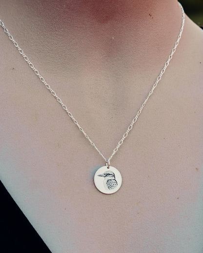 Reversible Tui / Kingfisher Necklace - Kowhai and Sage