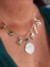 Sea Is Magic Charm Necklace 2 - Kowhai and Sage