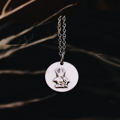 Sterling Silver Circle Pendants | Handmade Animal & Nature Necklaces - Kowhai and Sage