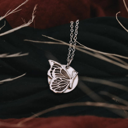 Sterling Silver Circle Pendants | Handmade Animal & Nature Necklaces - Kowhai and Sage