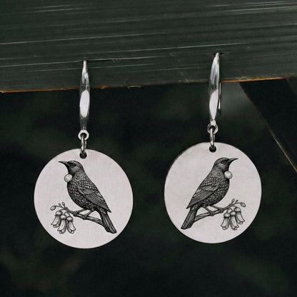 Tui Earrings - Kowhai and Sage