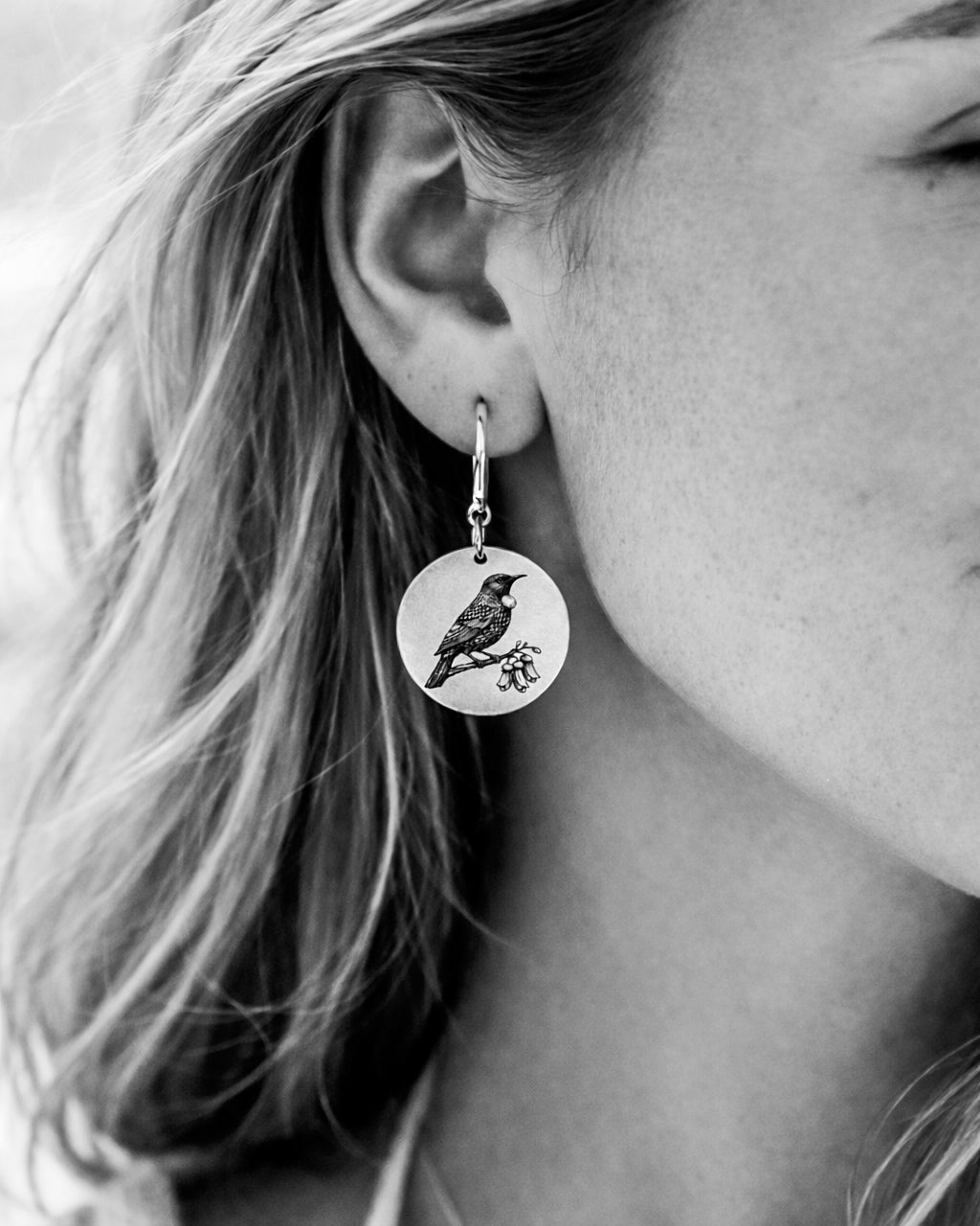 Tui Earrings - Kowhai and Sage