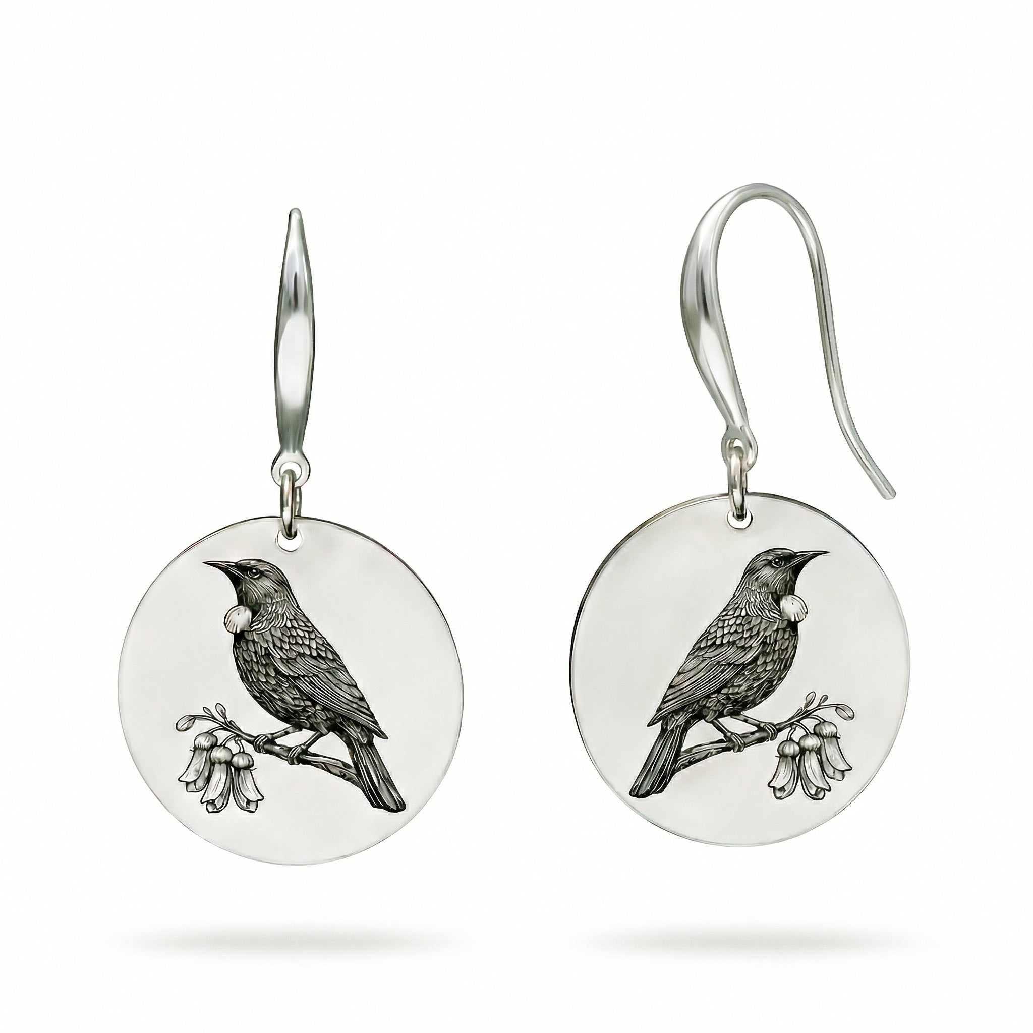 Tui Earrings - Kowhai and Sage