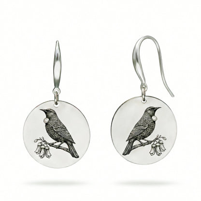 Tui Earrings - Kowhai and Sage