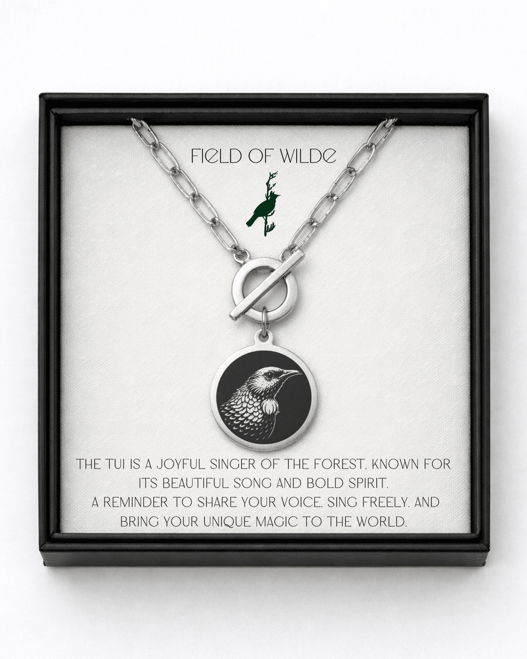 Tūī Necklace - Kowhai and Sage