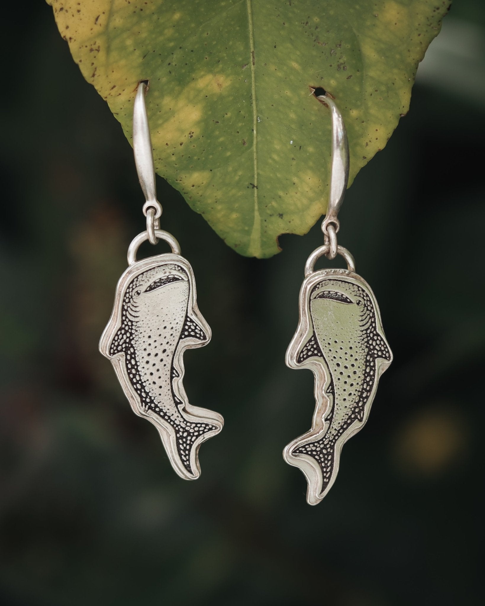 Whale Shark Earrings - Kowhai and Sage