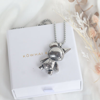 Fidget Friends Fidget Necklace - Kowhai and Sage