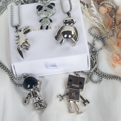 Fidget Friends Fidget Necklace - Kowhai and Sage