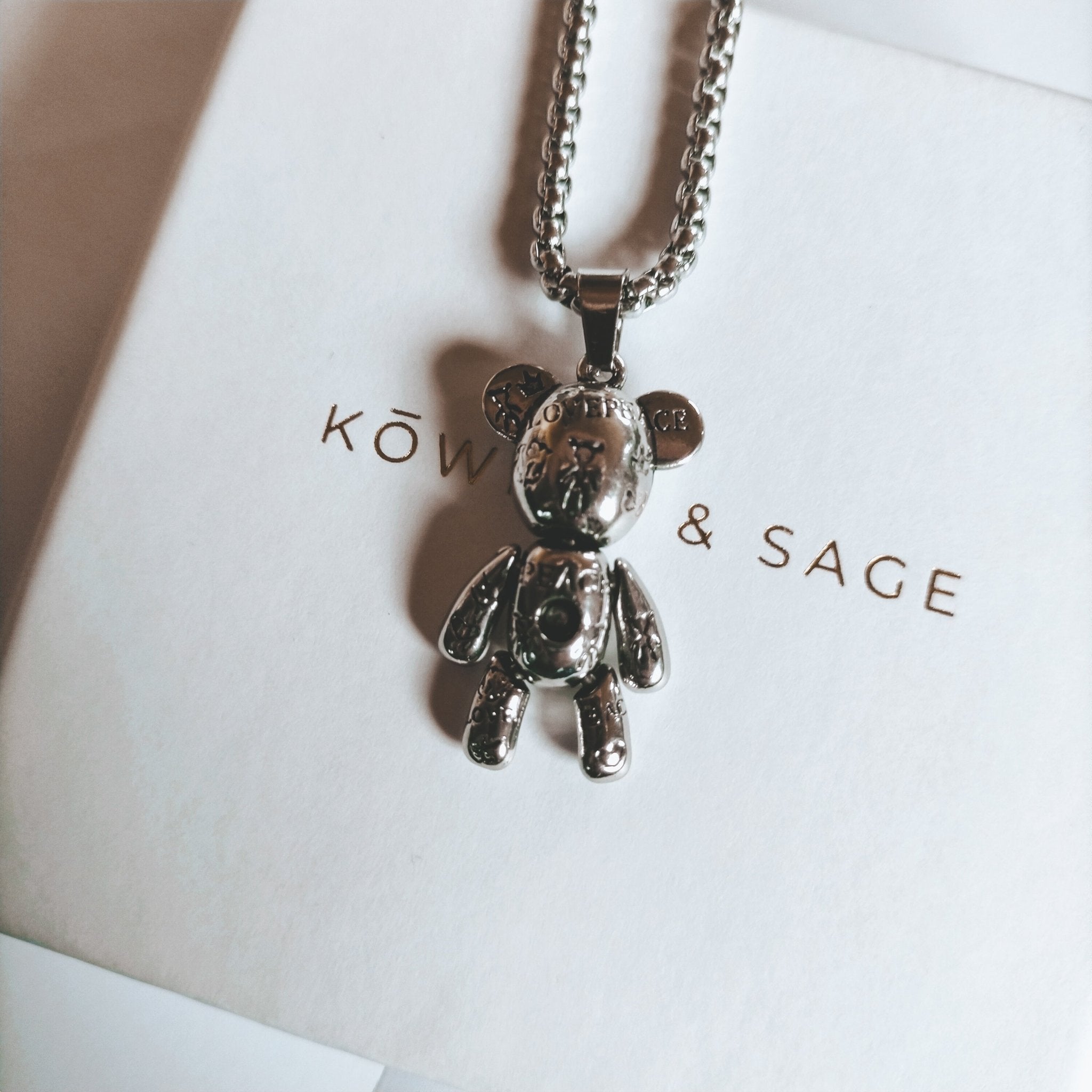 Fidget Necklace, Various styles with moveable parts - Kowhai and Sage