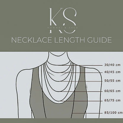 Sterling Silver Crystal Spinning Bead Fidget Necklace - Kowhai and Sage